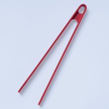 Silicone Coated Metal Print Tongs Red