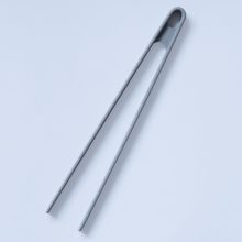 Silicone Coated Metal Print Tongs Grey