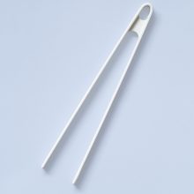 Silicone Coated Metal Print Tongs White