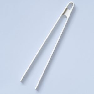 Silicone Coated Metal Print Tongs White